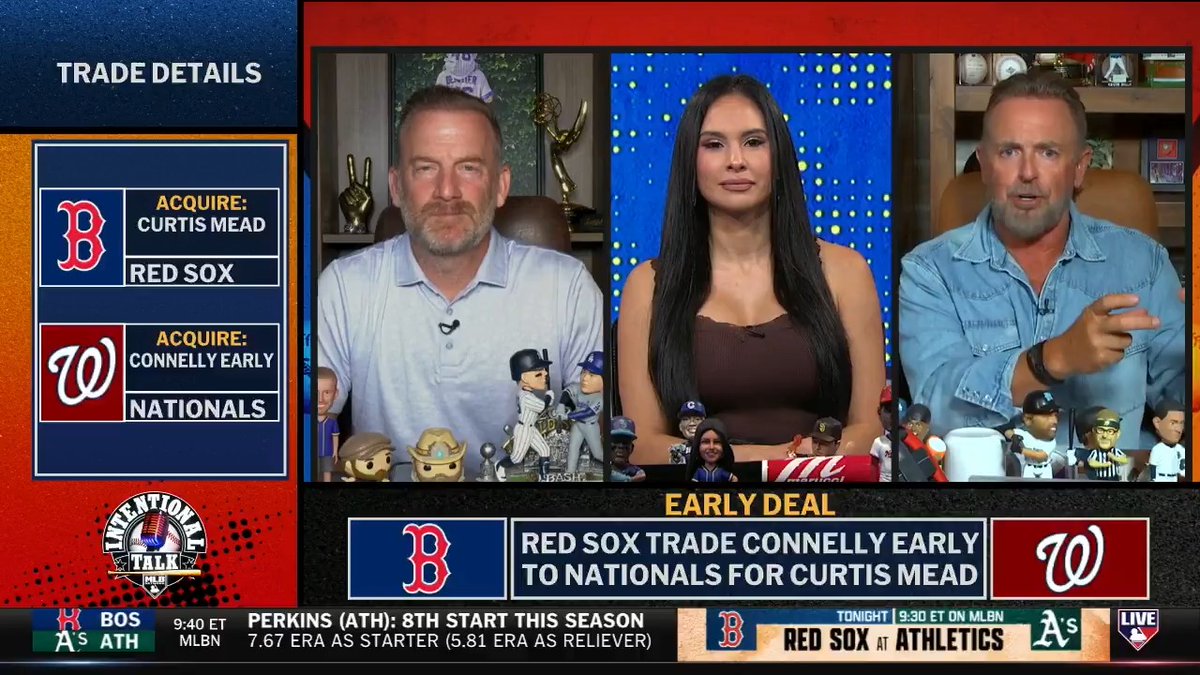 The Red Sox swapped Connelly Early for Curtis Mead from the Nationals ahead of next week's Trade Deadline! Kevin Millar weighs in on Boston exchanging pitching for more pop in their lineup ⬇️ Siera Santos | RyanDempster