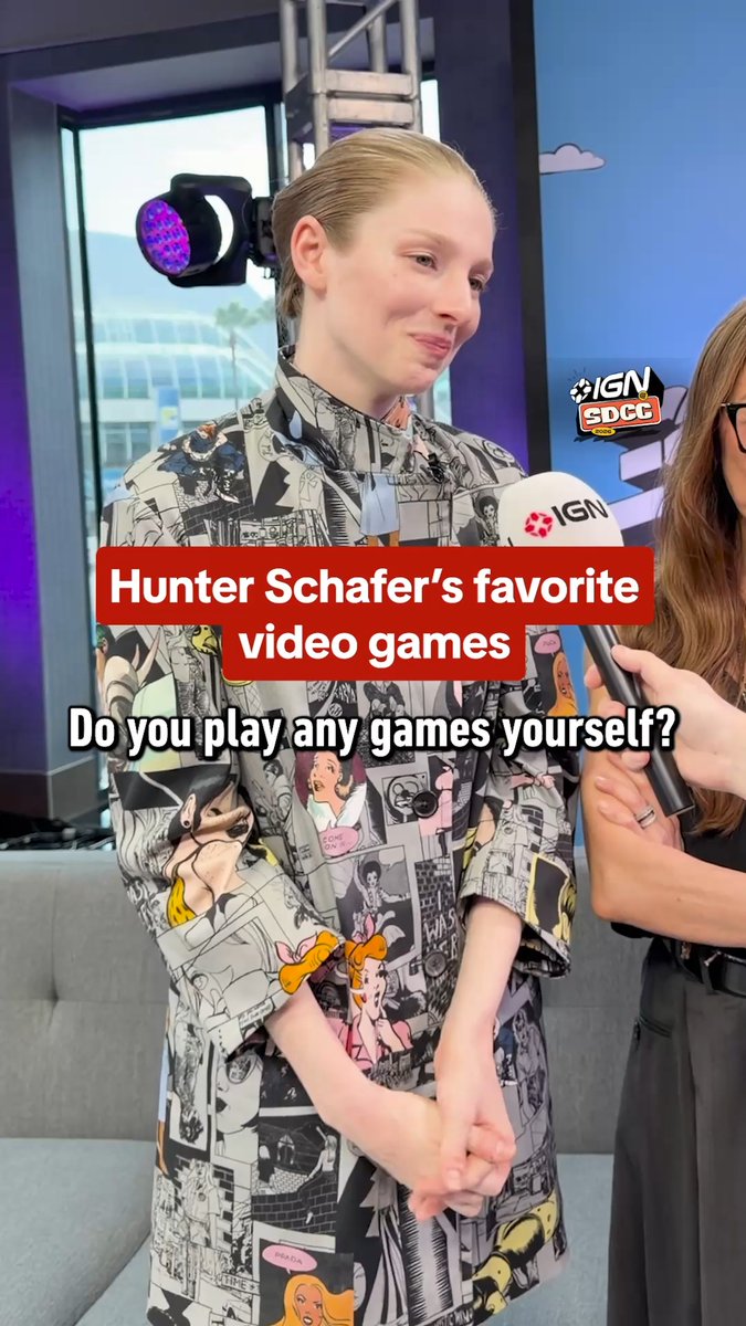 Hunter Schafer says she just did motion capture "not too long ago" for Hideo Kojima's OD! #SDCC In partnership with Aliens: Fireteam Elite 2, Alienware, BRISK x Splatoon Raiders