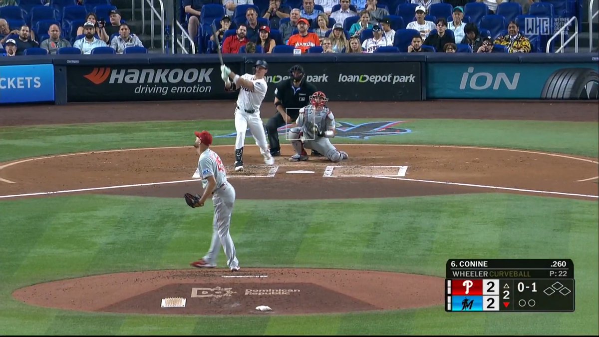 Griffin Conine puts the Miami Marlins in front 🐠