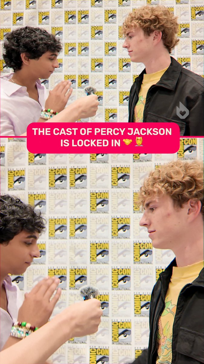 The cast of #PercyJackson has some very specific methods of locking in 🤨 No judgement here guys 👀