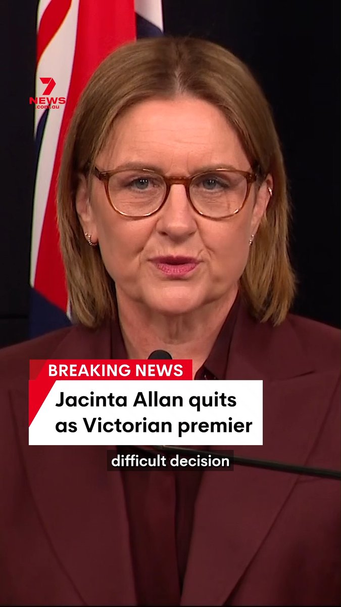 BREAKING: Jacinta Allan has stood down from her role as Victorian premier after facing an insurmountable leadership challenge. Deputy Premier and Education Minister Ben Carroll is expected to take over, four months out from the state election. More: #jacintaallan #bencarroll #victoria #premier #labor