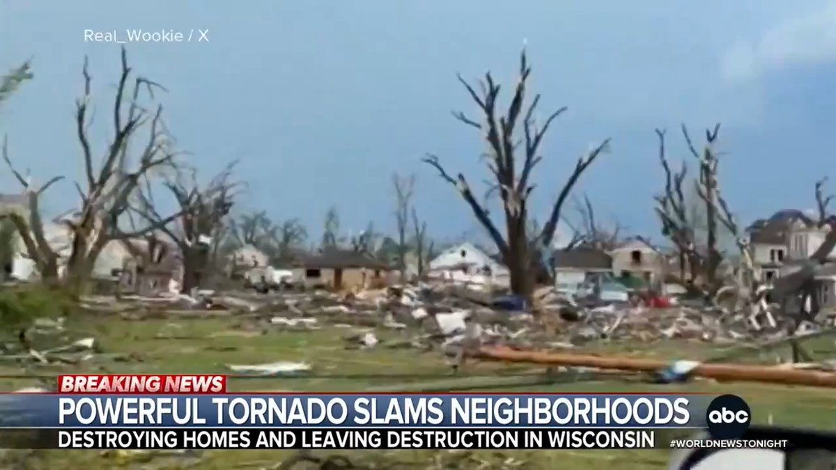 A tornado touched down in Wisconsin causing widespread damage and knocking out power to thousands. It comes as more than 150 million Americans are under heat alerts. Alex Perez reports and Dani Beckstrom has the forecast.