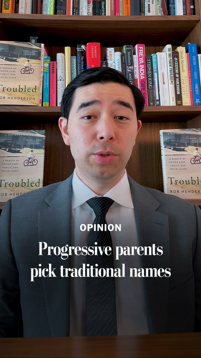 The most progressive parents in the United States are giving their children the most traditional names. “People with options choose the safest [names] for their own children, while praising risk and novelty for everyone else,” Rob Henderson says. “In my journey from foster care to Yale, I coined a term for this pattern: luxury beliefs.” 🔗 Read more about what the latest data on baby names says about progressives: