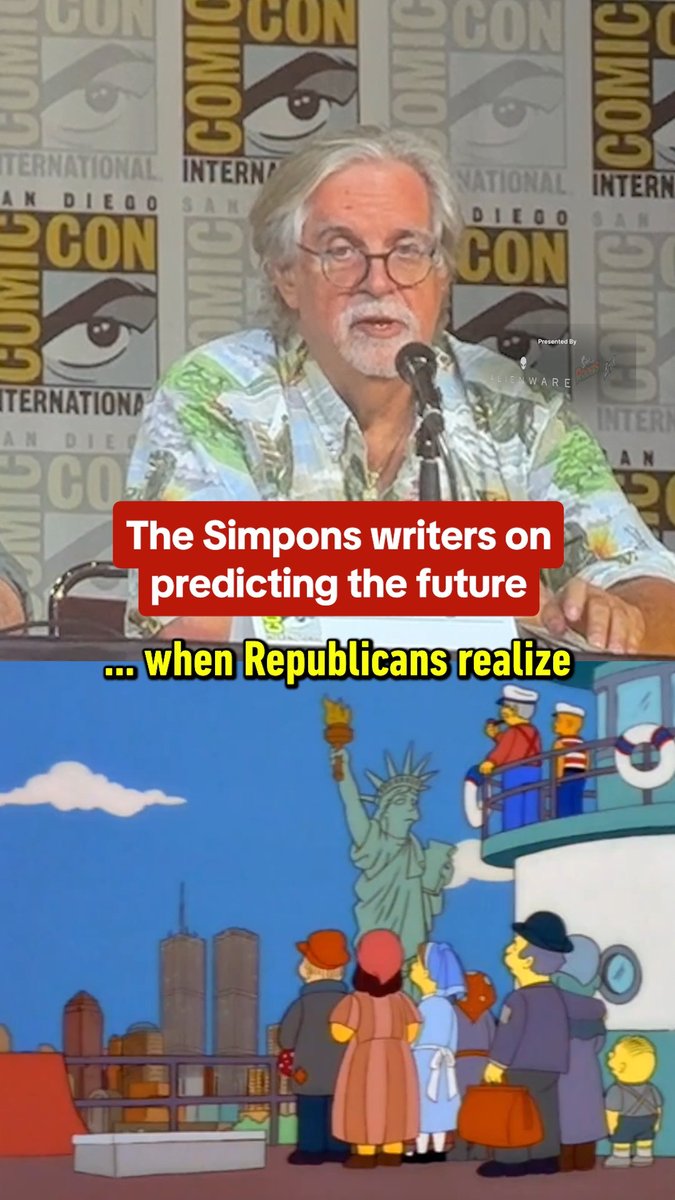 The Simpsons creator Matt Groening jokes about future events that the series will predict. In partnership with Aliens: Fireteam Elite 2, Alienware, BRISK x Splatoon Raiders and Ramayana #sdcc