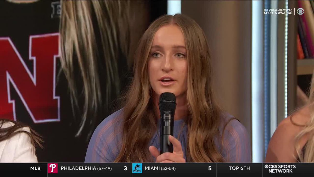 "I played my entire 5th year married — now expecting our first kid — got to finish the end of the season pregnant ... It's been really incredible." - Nebraska Softball legend Jordyn Frahm on coming home to end her career ❤️