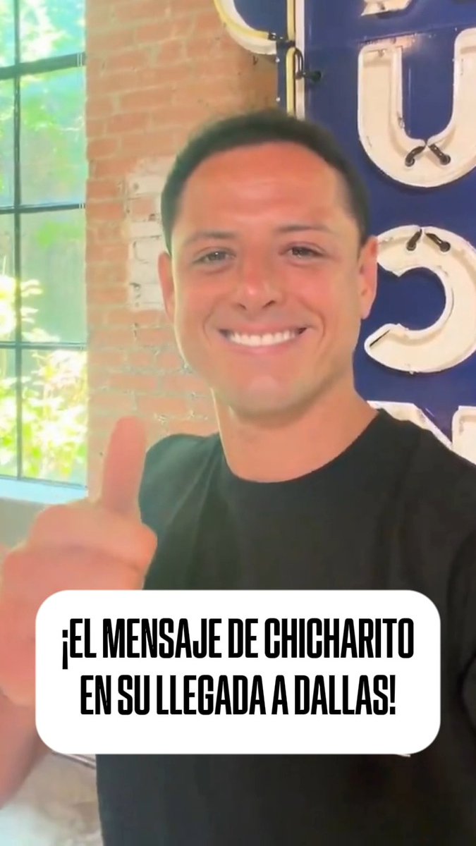 "NOS VEMOS PRONTO CHICOS" 🗣️ Ojito al mensaje de Chicharito tras su llegada Atlético Dallas en la USL Championship.