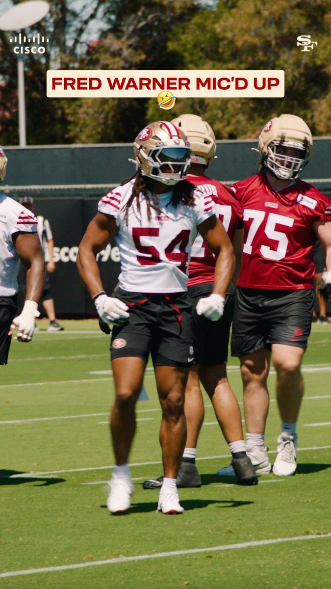 Not sure but think Fred Warner is excited to be back! Cisco | #FTTB