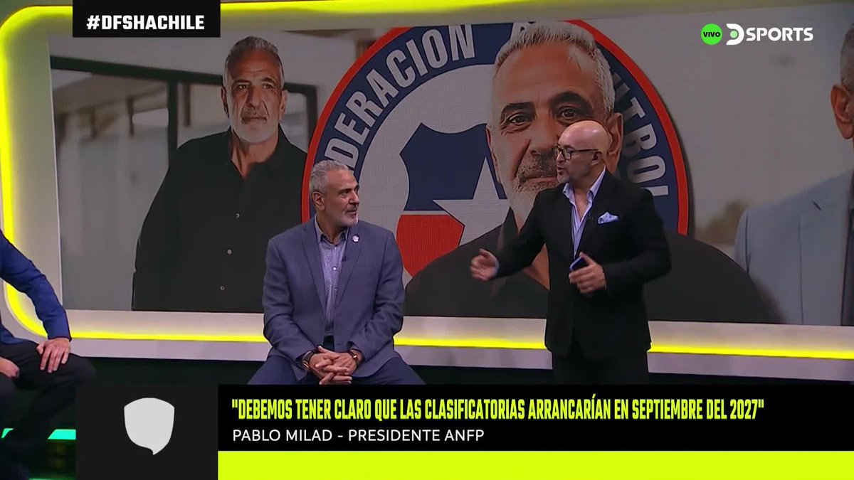 ¿CON QUÉ METODOLOGÍA DE TRABAJO SE ENCONTRARÁ EL NUEVO TÉCNICO DE CHILE? 🇨🇱 Así lo explicó Pablo Milad, presidente de la ANFP, estableciendo una comparativa con el proceso de España, actual campeón del #MundialEnDSPORTS. 🎙️ Pablo Flamm en #DFSHAChile