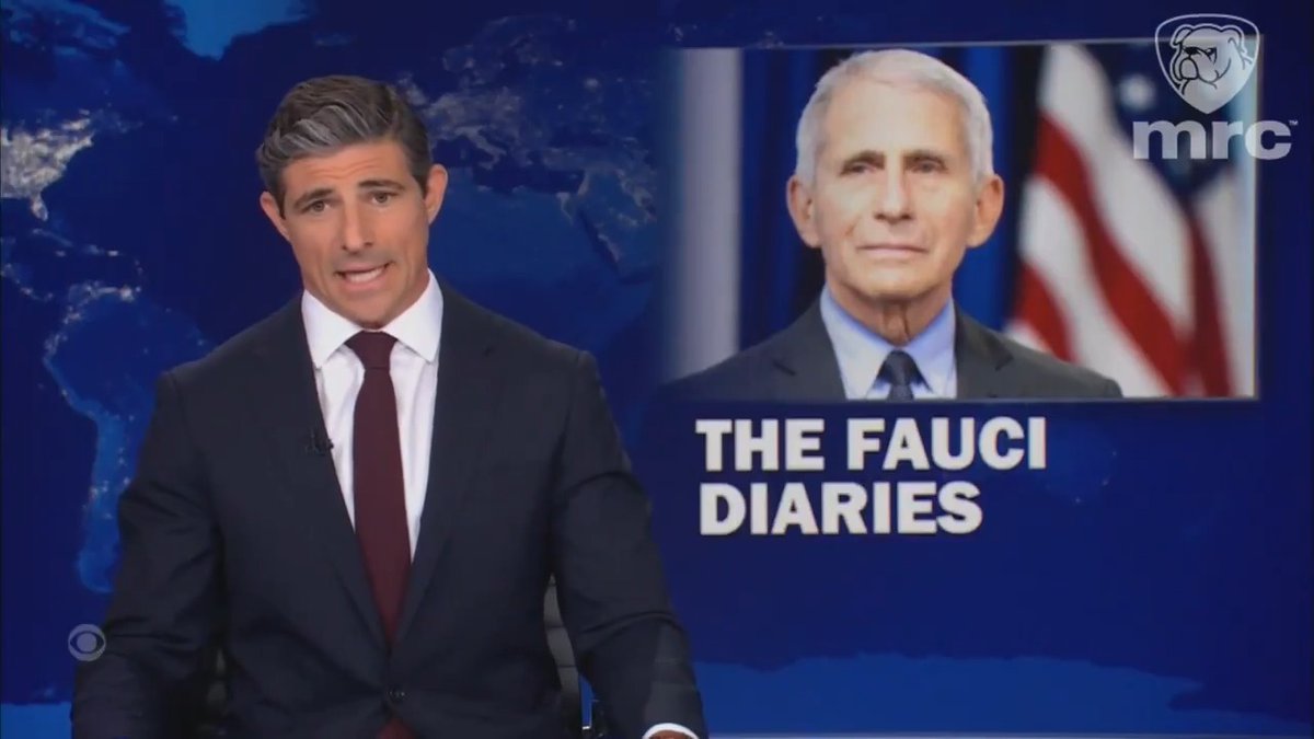 WATCH: CBS Evening News with Tony Dokoupil is the first major network evening newscast to address the Fauci Diaries. A tiny brief that misses a lot, but still infinity more than what ABC, NBC, PBS did. MATT GUTMAN: Newly released diary entries by Dr. Anthony Fauci are shedding light on his soaring notoriety during the Covid epidemic. The documents released by Republican Senator Rand Paul include Fauci’s reflections about being invited to A-list parties, calls with Barbra Streisand, but also some uncertainty about the origin of Covid, whether it started in a wet market in China or leaked from a Wuhan lab.