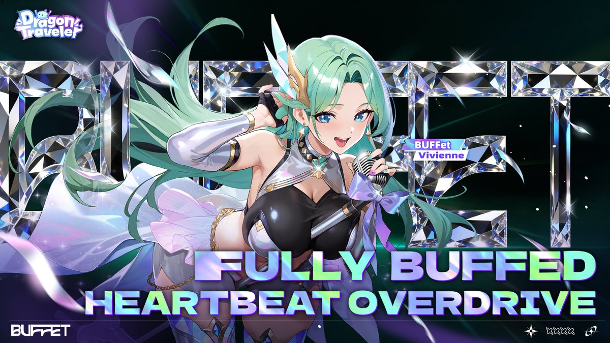 [Vivienne] When she hits that high note, your HP shoots right back up! ❤️ 🎁Gift Code: BUFFetVivienne 🥳July 30—[BUFFet Vivienne] is waiting for you on stage! ♡ Follow &amp; Share to Enter the Prize Draw!♡ 💓Rewards: $10 Amazon Gift Card x3 #DragonTraveler