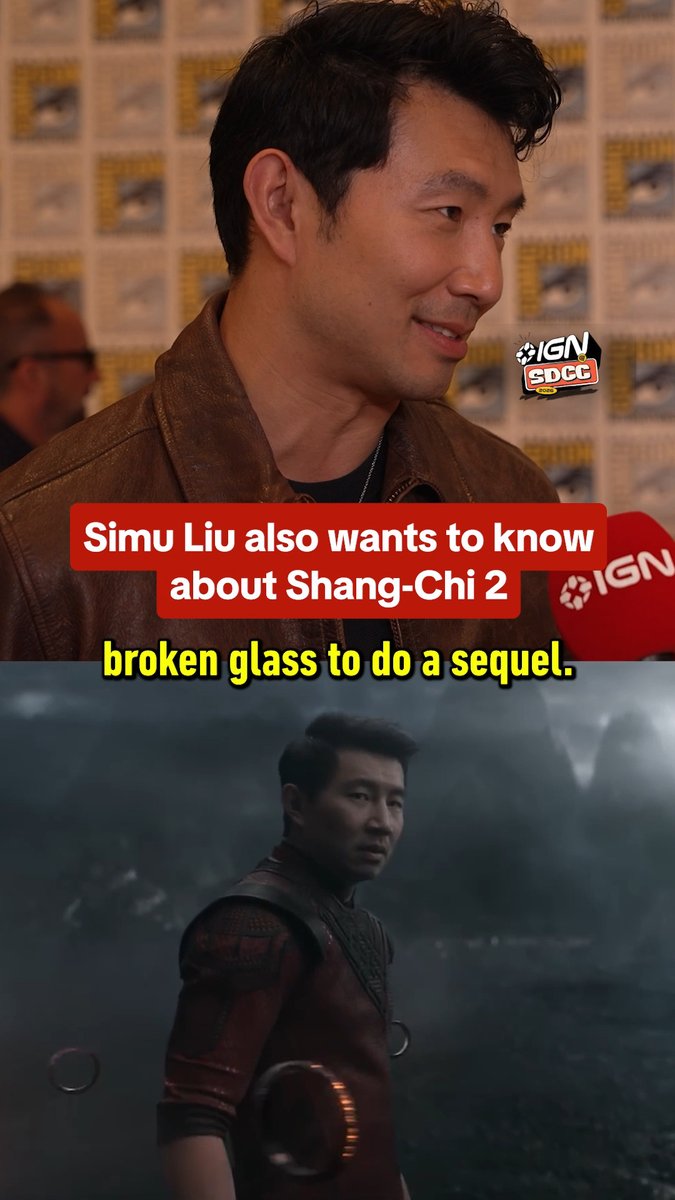 What was Shang-Chi's post credits scene leading to? Simu Liu has no idea... In partnership with Aliens: Fireteam Elite 2, Alienware, BRISK x Splatoon Raiders and Ramayana #sdcc