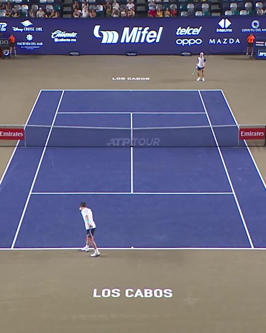 Comfortably through 😎 Cameron Norrie defeats Kovacevic 6-4 6-1! #LosCabosTennisOpen