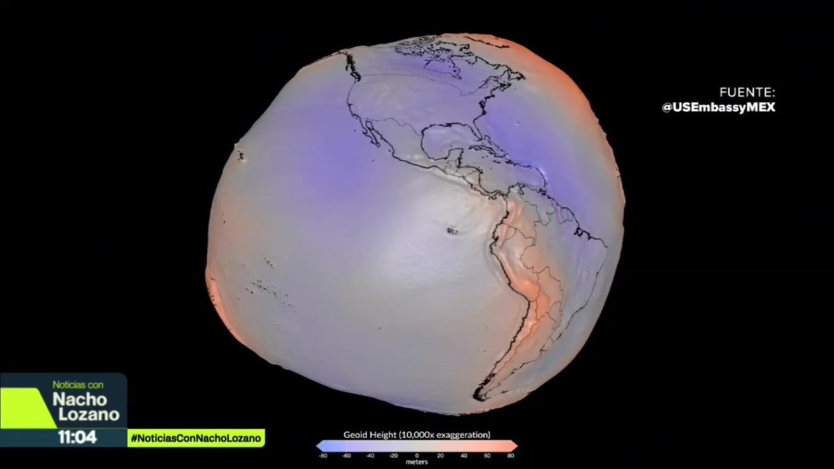 Así se ve la #Tierra, de acuerdo con un modelo en 3D publicado por la #NASA basado en más de mil millones de observaciones realizadas por 19 satélites durante 15 años. ¿Por qué se ve así? Esto explicaron:
