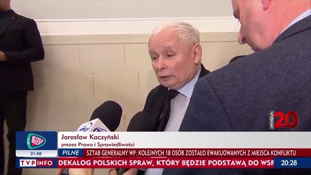 Kaczyński: „Nie będzie innego kandydata na wicemarszałka Sejmu.”