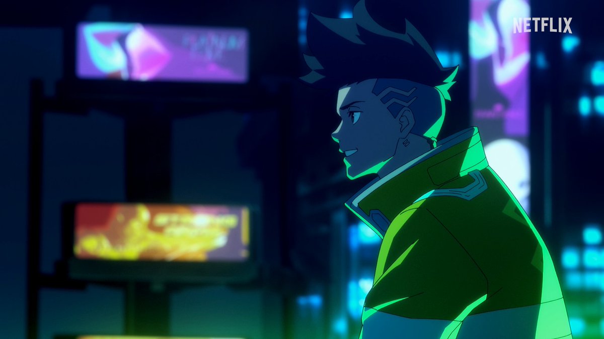 「君を月に連れて行くよ」 ルーシーの夢を叶えることが デイビッドの夢になった 打ち上がるロケットを背に 2人の運命が動き出した夜🌕 #サイバーパンクエッジランナーズ #CyberpunkEdgerunners #Edgerunners
