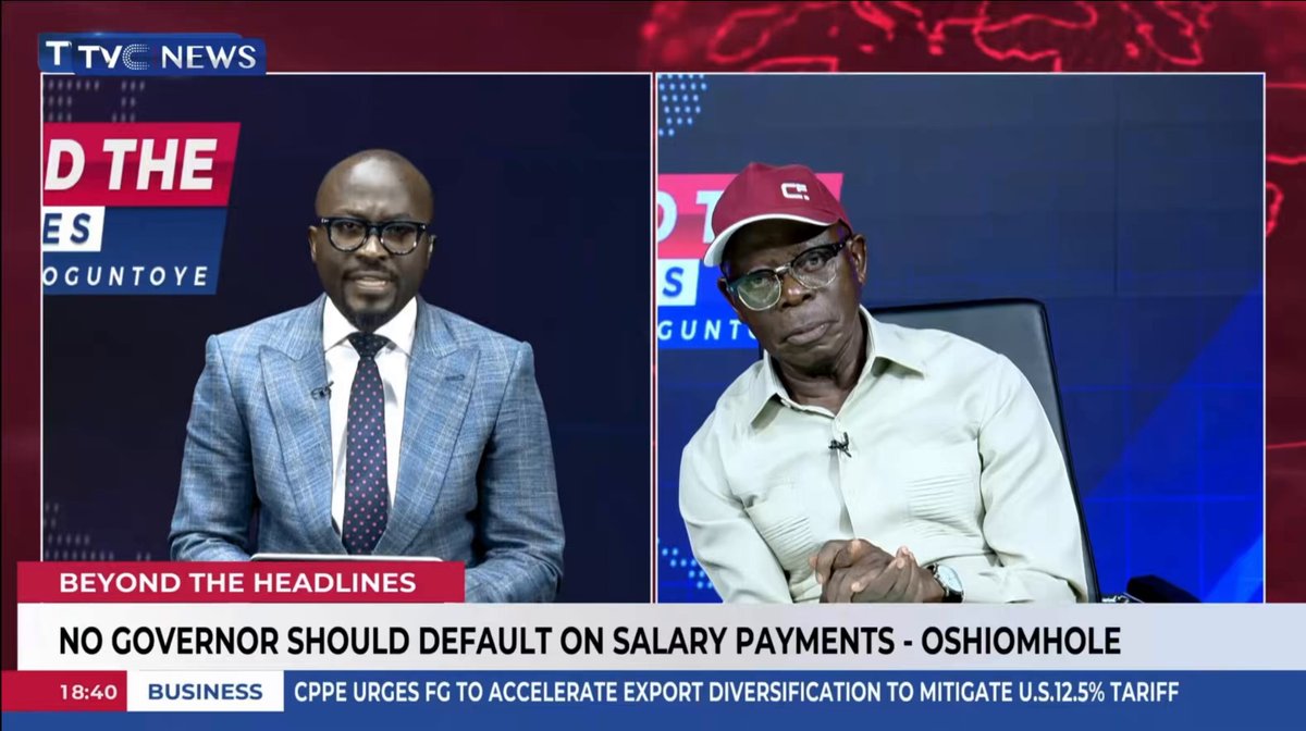 Peter Obi: “The Bola Tinubu that was Governor of Lagos is not the one in Aso Rock. President Tinubu is tired and should retire.” Adams Oshiomhole: “The Peter Obi that was Governor of Anambra is not the one contesting for President. Peter Obi promised Ojukwu he would never leave APGA, but immediately his tenure ended, before daybreak, Obi became a political wanderer.” “Obi is a trader. Traders think short term. They are not wired to think about the long term. Obi’s business is to export jobs and import unemployment into Nigeria. He’s the sole importer of a particular brand of red wine from South Africa.” Watch the full exchange on Beyond the Headlines. #BeyondTheHeadlines #PeterObi #Tinubu #AdamsOshiomhole