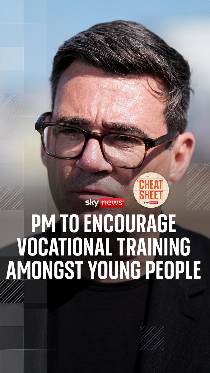Andy Burnham has said he wants to “value the hard hat as much as the graduation cap” with new education reforms. Sophy Ridge and Wilfred Frost consider whether this move would be popular amongst all political parties. 🎧Listen here: