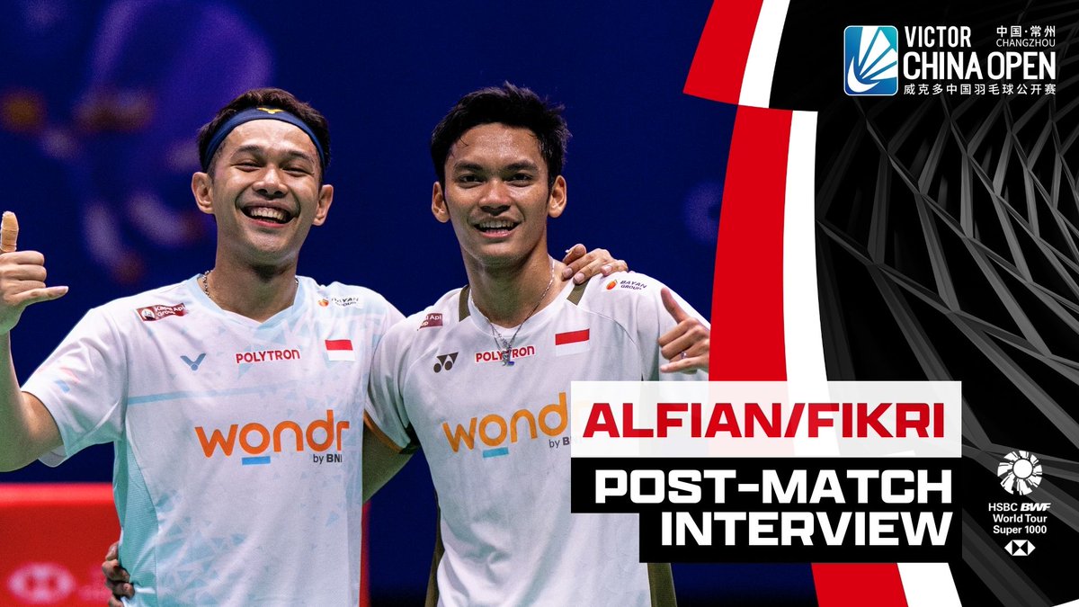 Back-to-back titles. Back-to-back China Open champions for 🇮🇩 Fajar Alfian and Muhammad Shohibul Fikri! 🏆👏 #BWFWorldTour #ChinaOpen2026
