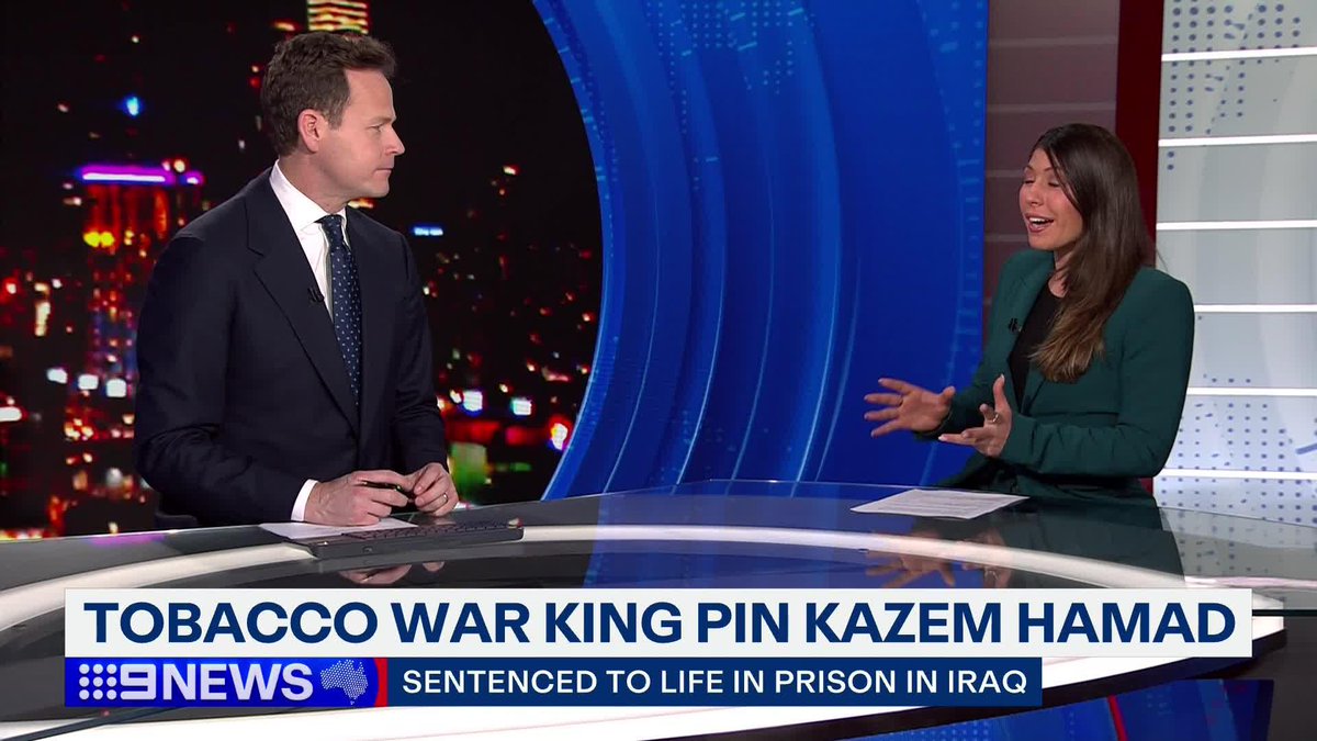 #BREAKING: Tobacco War king pin Kazem Hamad has reportedly been sentenced to life in an Iraqi prison. Gillian Lantouris #9News
