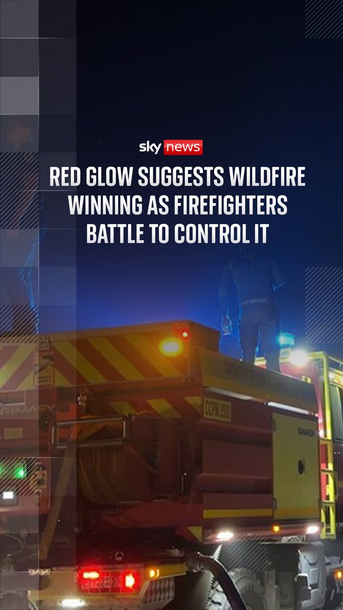 Sky News correspondent Sadiya Chowdhury has been accompanying a team of firefighters overnight as they try to tackle the wildfire a few miles from Bordeaux. One firefighter told Chowdhury the team had been working all day and night to try and contain the fire.