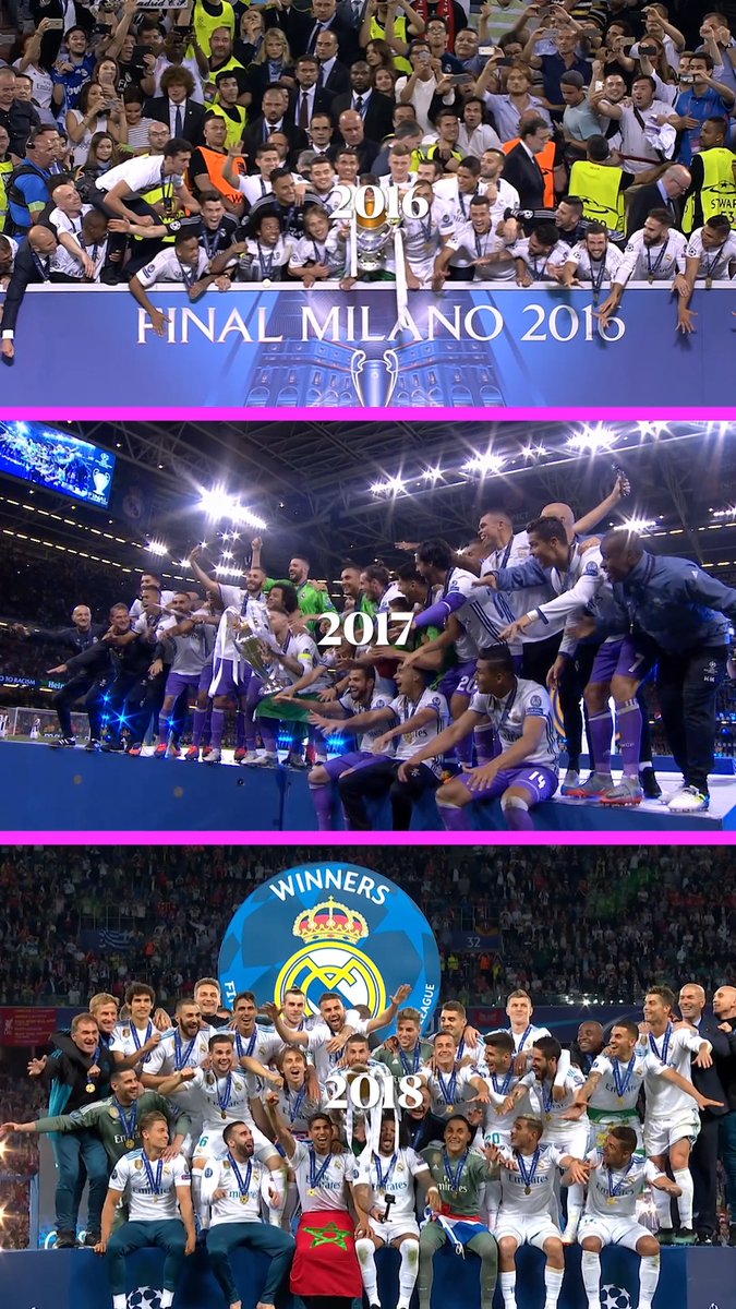 When Zinedine Zidane's Real Madrid team lifted the Champions League three years in a row ๐๐ฎโ๐จ