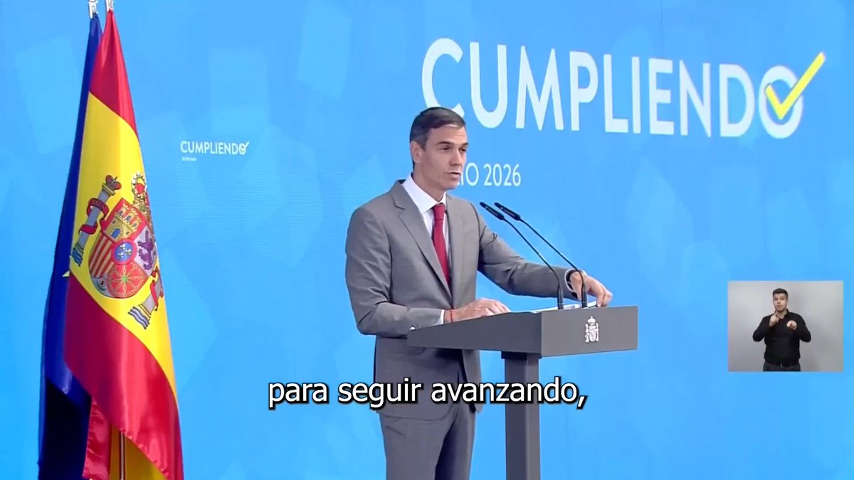 Nuestra coherencia y sensatez son ejemplo y fuente de inspiración para millones de personas en todo el mundo. Queda un año para culminar esta legislatura y seguir demostrando que España puede crecer, proteger y avanzar sin dejar a nadie atrás. Somos el Gobierno de la gente.