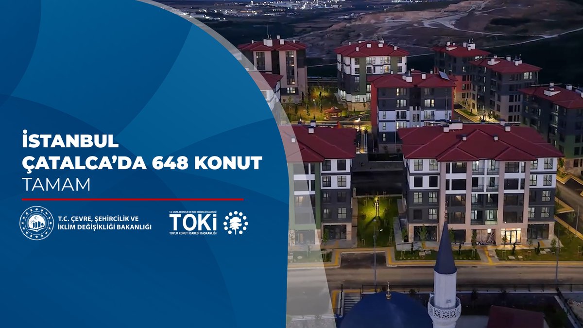 🏘️ İstanbul Çatalca Ferhatpaşa Mahallesi’nde 6️⃣4️⃣8️⃣ sosyal konutu tamamladık! Yeni sakinlerini bekleyen bu özel projeyle vatandaşlarımıza; 🍀 Yeşil alanları 🏋️ Spor ve oyun sahaları ☕ Dinlenme alanlarıyla yepyeni ve huzurlu bir yaşam alanı sunuyoruz. Çatalca’ya ve hak sahiplerine şimdiden hayırlı olsun! 🌾✨