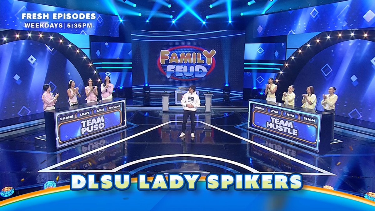 ITO NA ANG FAMLY FEUD GUESTING NG LADY SPIKERS HAHAHAHAHAHA TOMORROW AT 5:35 PM 🤩💚