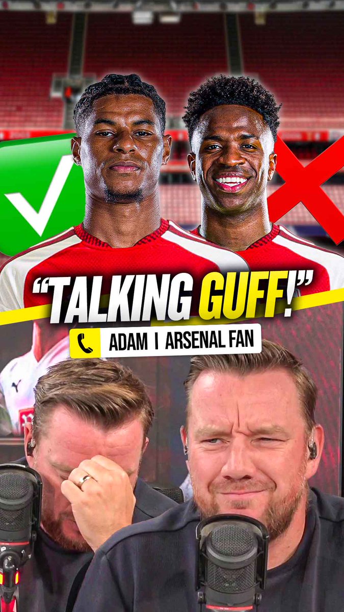 😳 "I don't want Vini Jr!" 🙏 "I'd get hold of Rashford... we'd get more out of Rashford!" O'Hara couldn't believe this #AFC fan who would rather the Gunners sign Marcus Rashford over Vinicius Jr! 🤯🤦‍♂️