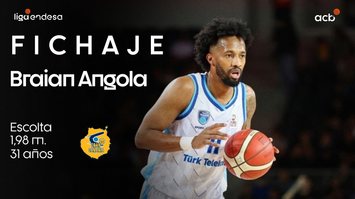 ユーロリーガーのBraian Angolaが富山グラウジーズへ加入との事 Braian Angola 32歳 198cm stats ユーロリーグ 24.4min 15.3P 3.9A FG42.8 3P32.0 FT85.4