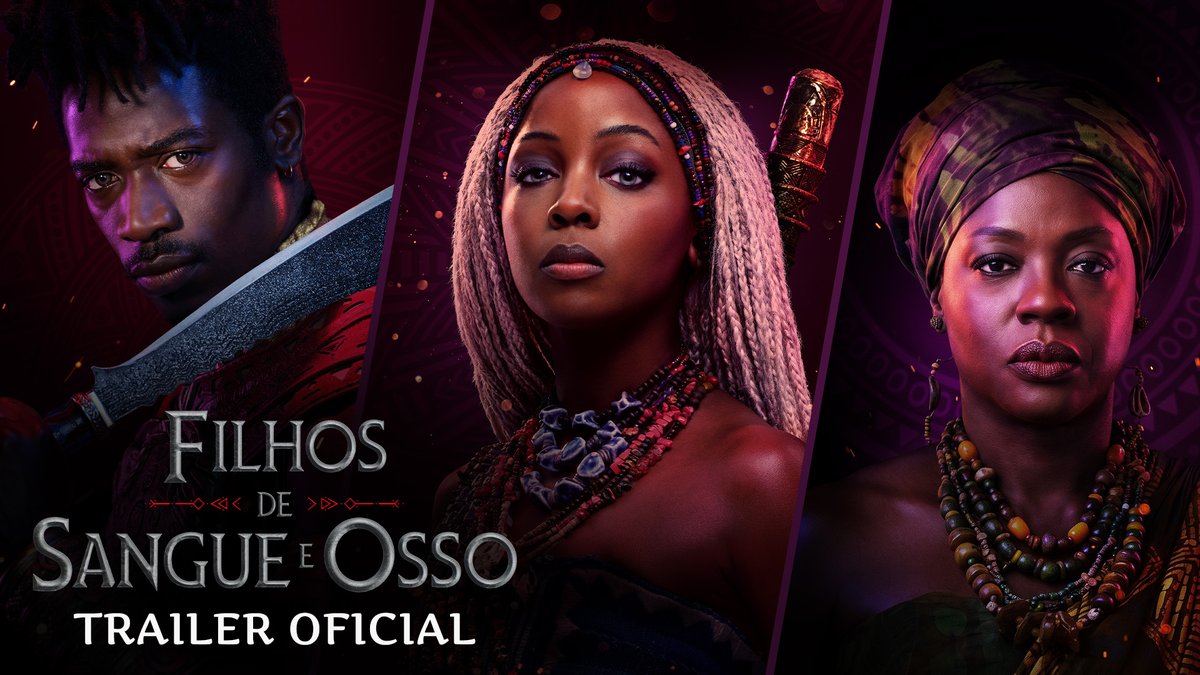 Conheça o mundo de Orisha de Filhos de Sangue e Osso, de Gina Prince-Bythewood! Com Thuso Mbedu, Damson Idris, Amandla Stenberg, Tosin Cole, Cynthia Erivo, Lashana Lynch, Chiwetel Ejiofor, Regina King, Idris Elba e Viola Davis, o filme estreia em janeiro de 2027 nos cinemas.