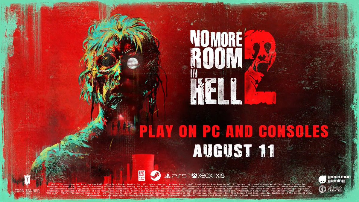 No More Room in Hell 2 launches out of Early Access and for consoles on August 11th with the Armageddon Update! 📻 New Survival Gamemode with 3 Maps ⛰️ New Objective Map: Raven Rock 📖 Solo Mode & Guided Tutorial 🏅 Achievements & Weekly Assignments 🚨 New Item: Rescue Beacon
