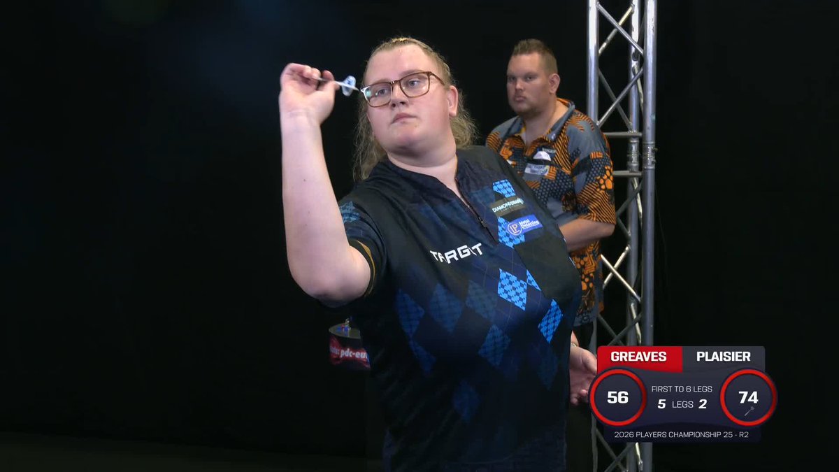 GREAVES PUNISHES PLAISIER! Newly crowned Women's World Matchplay champion Beau Greaves reels off SIX consecutive legs from 2-0 down to eliminate Wesley Plaisier! 📺 #PC25