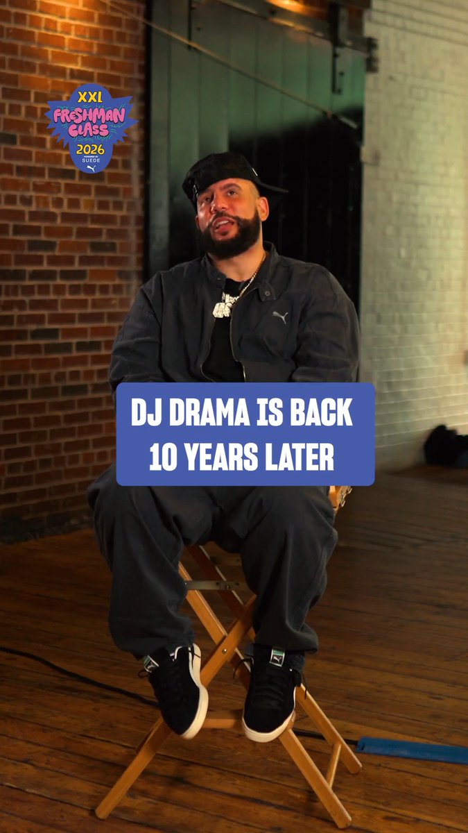 DJ Drama returns to the XXL Freshman cyphers 10 years later.🔥 “XXL Freshman Class has become like a bucket list, similar to what Gangsta Grillz is. So, we have that in common.” Watch the first cypher: ⬇️ Powered by PUMA