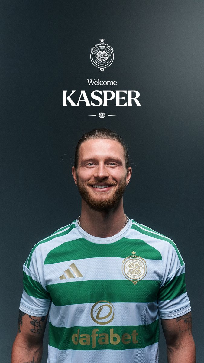 🇩🇰✍️ We are delighted to announce the signing of Danish internationalist, Kasper Høgh, who has joined the club on a four-year deal, with the option of a further year, subject to international clearance. Welcome to Celtic, Kasper 💚 #VelkommenKasper | #CelticFC🍀