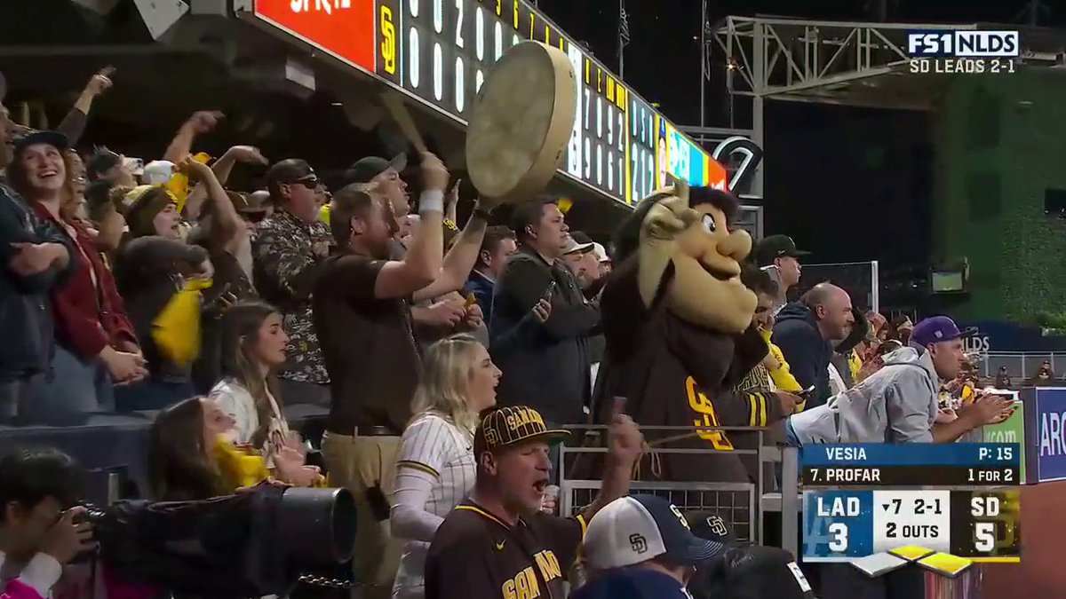 Can we talk about how lame the dodgers playoff atmosphere is compared to the Padres? This is called a passionate fanbase