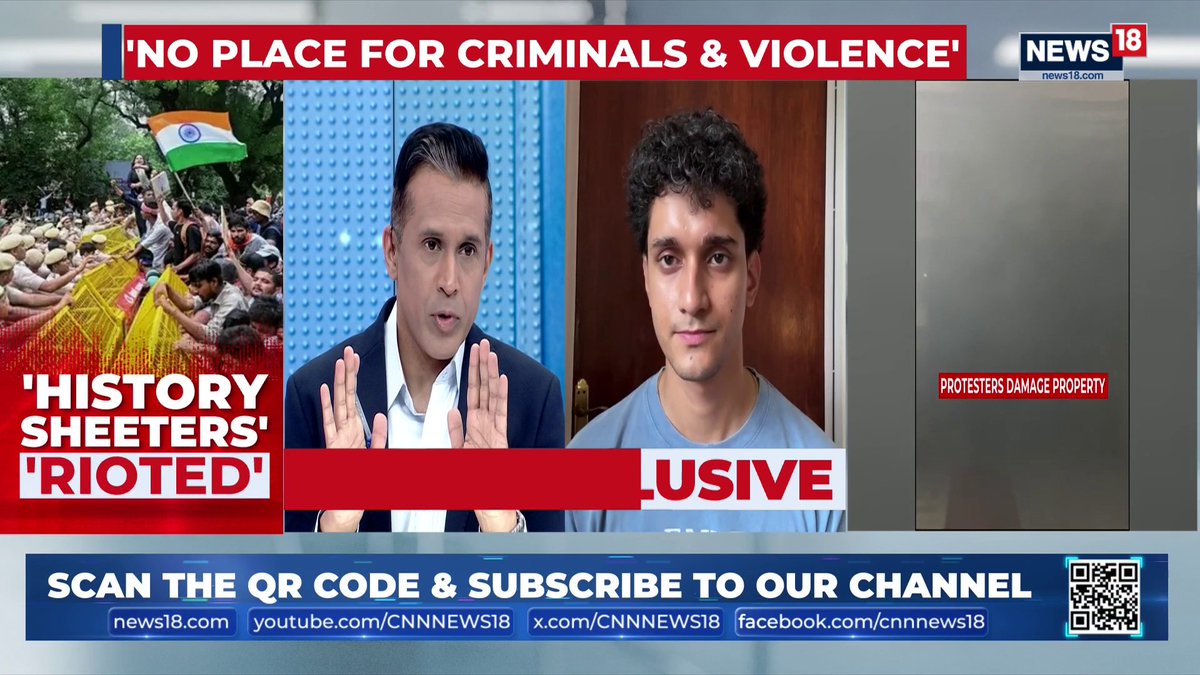 #NEETProtest | Questions need to be asked from the police so as to why history sheeters are out. The responsibility to identify the protestors and save them on an individual level can't be on us: Saurav Das, CJP Spokesperson #NEETProtest #StudentProtests #DelhiProtests #JantarMantar #LawAndOrder #Crime #DelhiPolice #TheRightStand | Anand Narasimhan🇮🇳