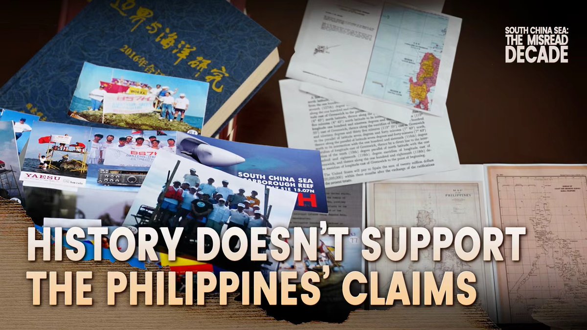 Historical documents don't support Philippines sovereignty claims. Tensions around Huangyan Dao have continued to rise in recent weeks. As the tenth anniversary of the so-called South China Sea arbitration ruling is marked, the Philippines has continued to invoke the decision in its position on the South China Sea. But archival documents and maps spanning more than a century present a very different historical picture. #SouthChinaSea