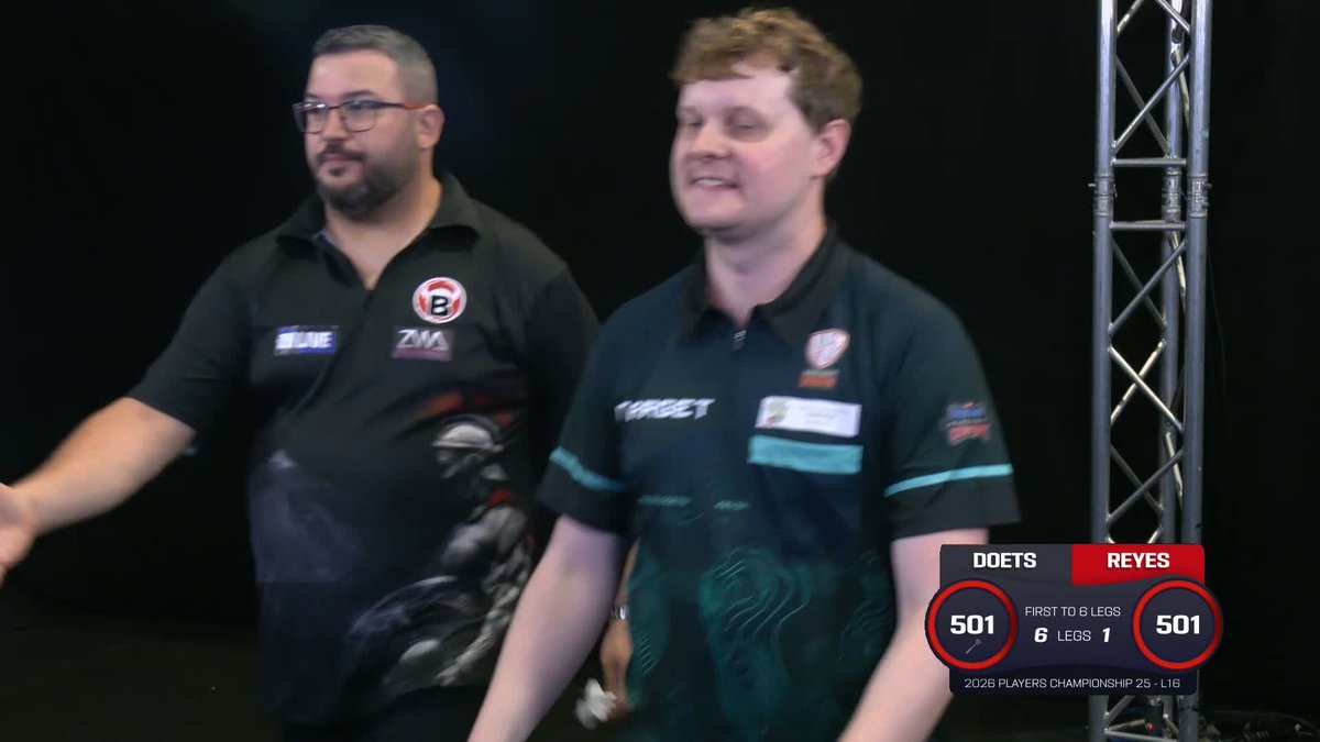 DEVASTATING DOETS! 🔥 Kevin Doets produces his THIRD 108 average of the day to demolish Cristo Reyes and storm through to the PC25 quarter-finals! 👏 📺 #PC25