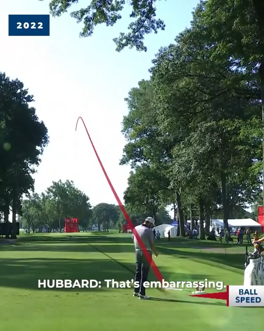 An "embarrassing" ace 😂 Mark Hubbard hit the reverse jinx at the 2022 Rocket Classic. #TOURVault