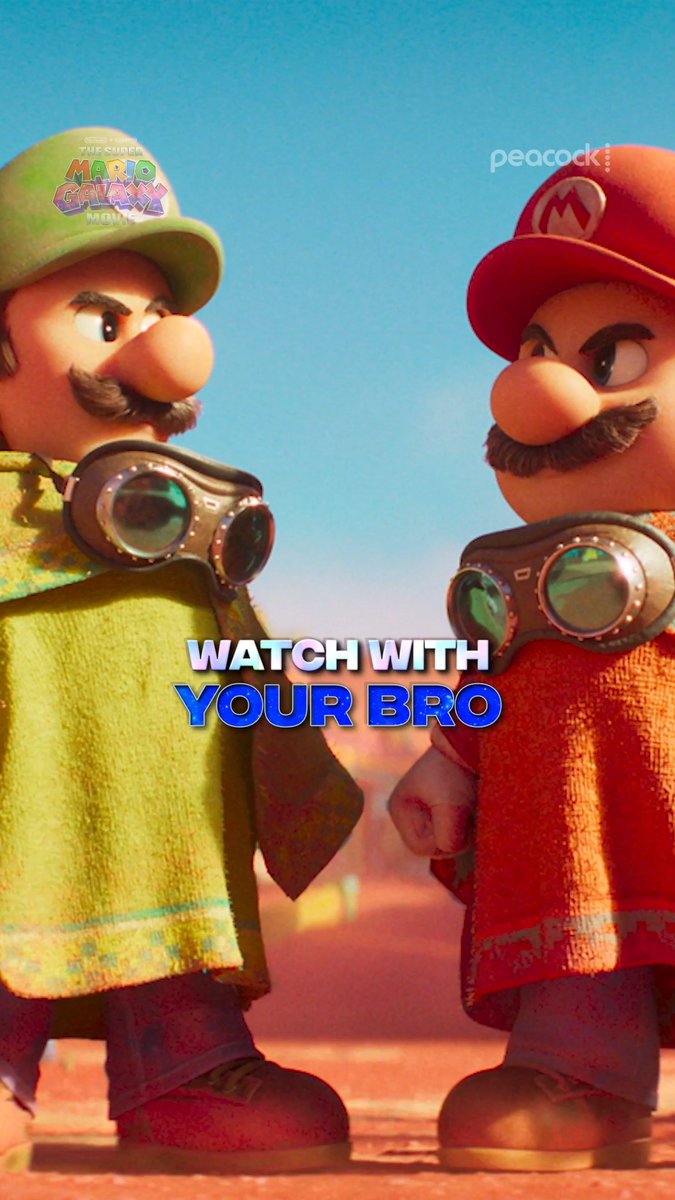 Only two days until launch. Grab your crew and get ready. #SuperMarioGalaxyMovie arrives July 30 on Peacock.