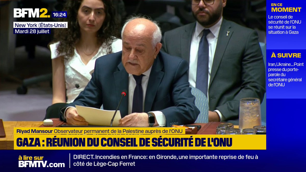 💬"Rien n'est fait par Israël pour mettre fin aux violences, au contraire" L’État de Palestine appelle à tenir Israël, responsable des violences perpétrées par les colons, en Cisjordanie et à Gaza #BFM2