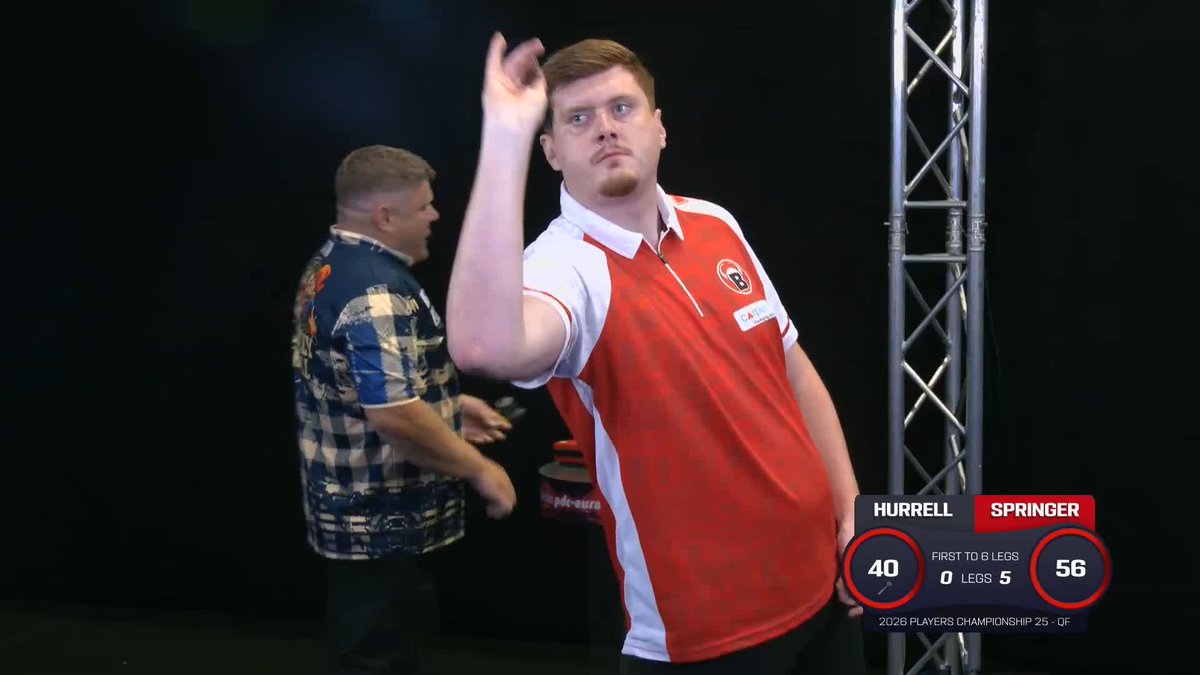 SPRINGER INTO THE SEMIS! Niko Springer romps through to the semi-finals of PC25 on home soil, whitewashing James Hurrell to book his spot in the last four! 📺 #PC25