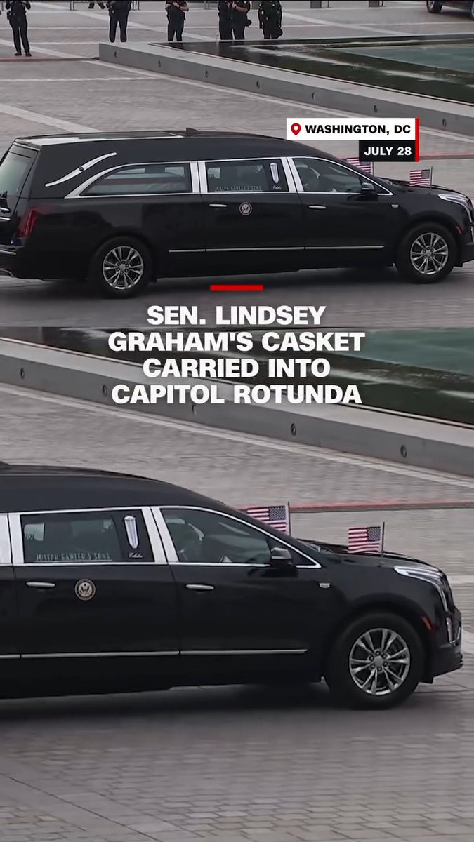The late Sen. Lindsey Graham's casket arrived at the US Capitol on Tuesday for a special ceremony at the Capitol Rotunda before funeral services later in the day at the National Cathedral. Follow live updates.