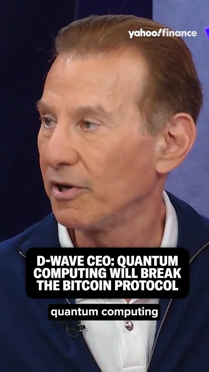 Will quantum computing break bitcoin? D-Wave CEO Alan Baratz seems to think so.