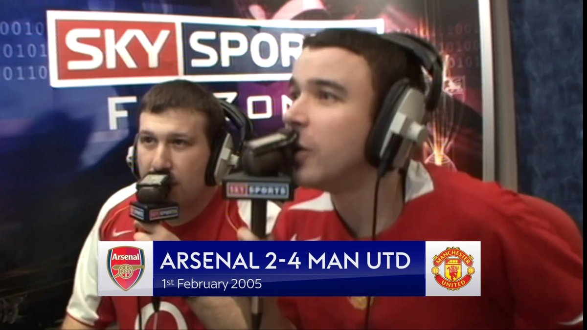 Fanzone reaction of 3 of the 4 United goals away at Highbury - 2005 Ronaldo ⚽️⚽️ O’Shea ⚽️