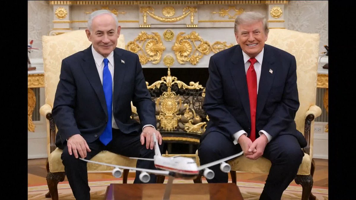 BREAKING: Benjamin Netanyahu meets with Donald Trump at the White House for the first time since the start of the war in Iran.