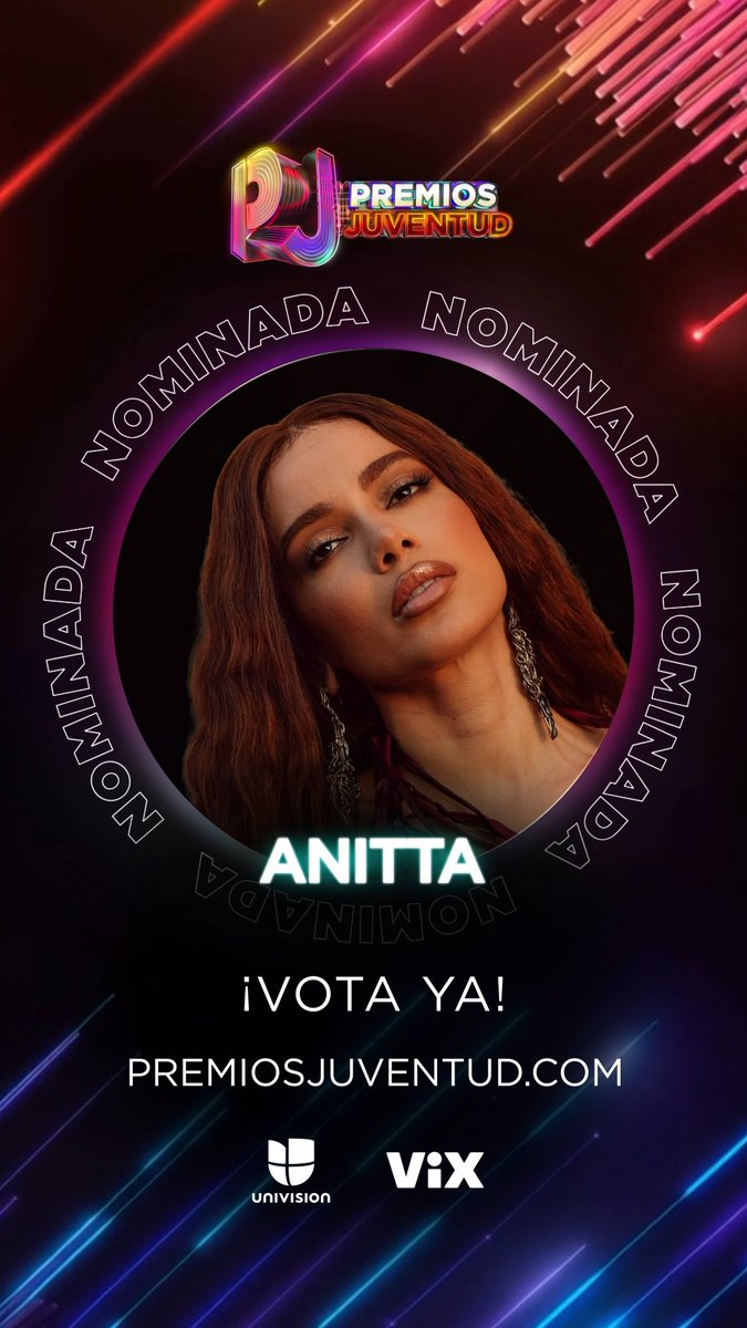 Feliz de haber sido nominada con este álbum, que es tan importante para mí, en “Álbum del año” y también en otras tres categorías de los Premios Juventud: "Artista Premios Juventud Femenina", "Girl Power" y "Mejor Canción Pop/Rhythmic" ❤️ #PremiosJuventud Pueden votar haciendo clic en este enlace: