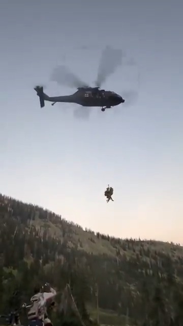 Always Ready, Always There! Watch as Idaho National Guard Soldiers, flying an HH-60 Black Hawk helicopter, help rescue an injured motorcyclist in the Boise Mountain Range. The rescue was the Idaho Army National Guard’s seventh successful rescue in 2026 and third in July.