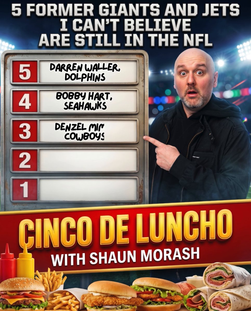 Morash ranks five former Giants and Jets that he cannot believe are still in the NFL: Shaun Morash